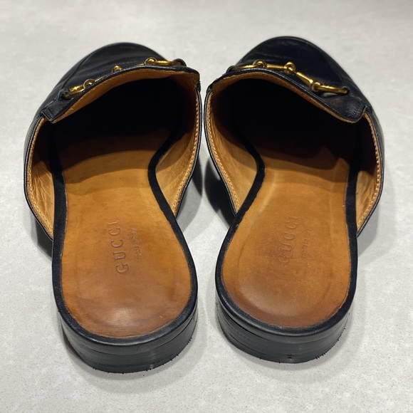 GUCCI PRINCETOWN LEATHER SLIPPER black Size 7 style 423513⭐️⭐️⭐️⭐️⭐️ - Picture 9 of 15